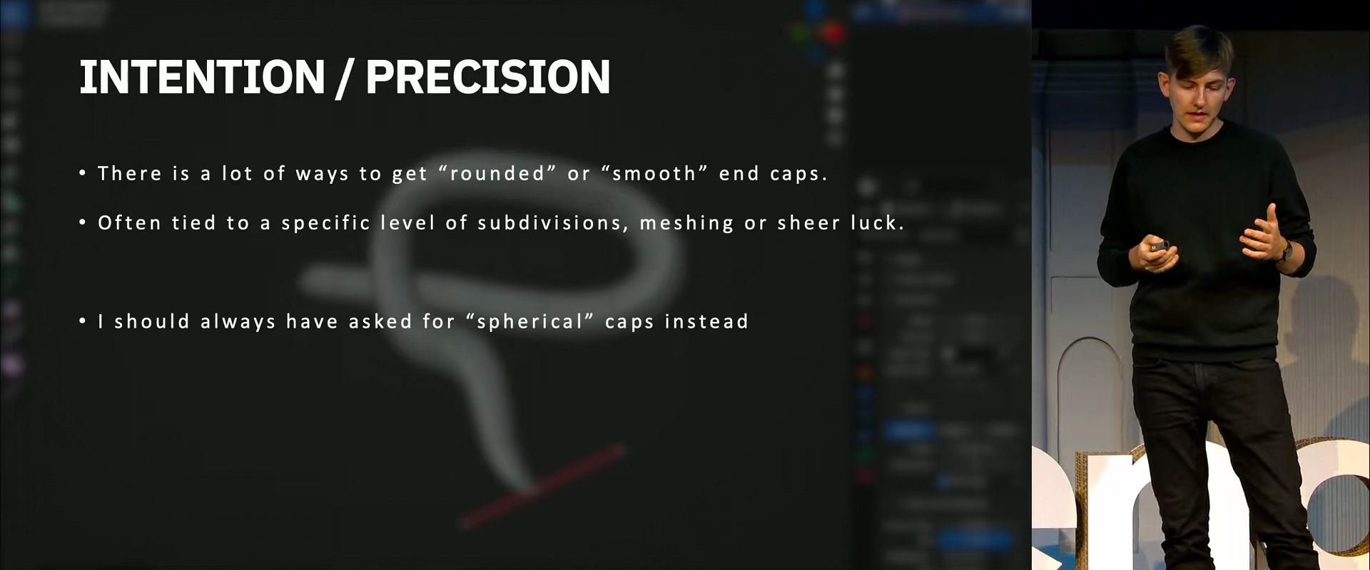 Screengrabs from the Blender Conference Stream