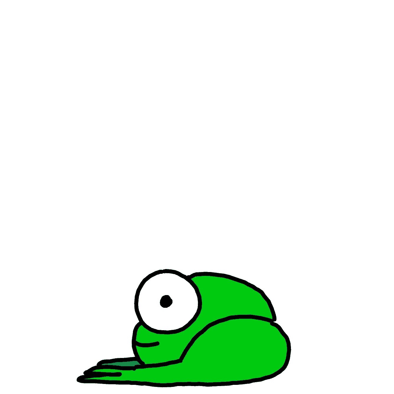 GIF of a jumping frog
